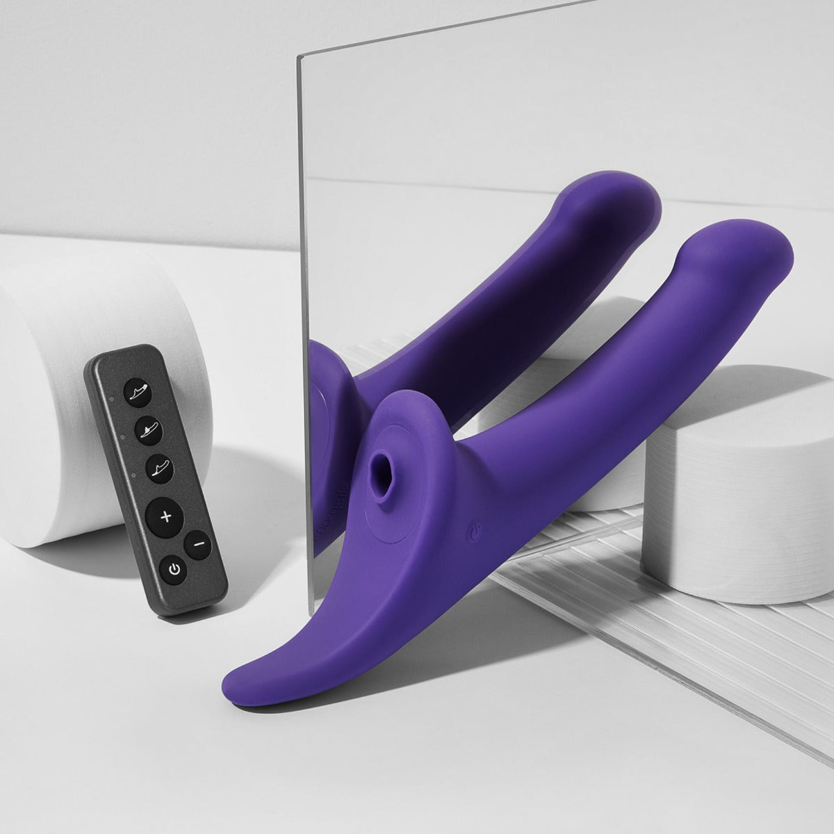 Strap On Me Multi Orgasm Dildo - S - Purple Transparent