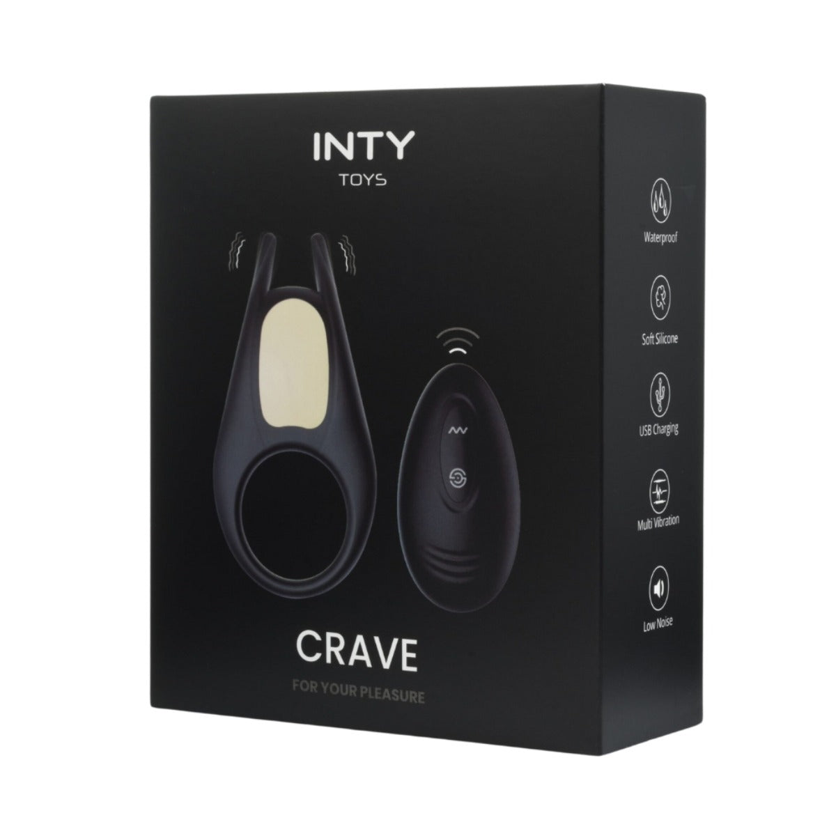 INTY Toys Crave Vibrating Cock Ring with Remote