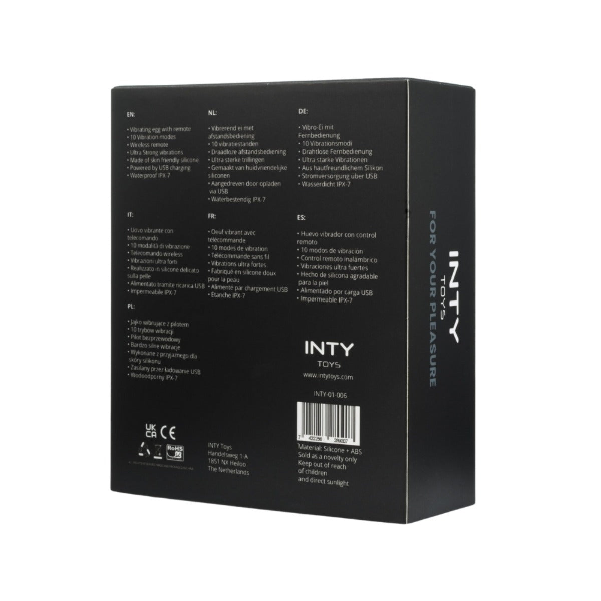 INTY Toys Neo Vibrating Egg With Remote