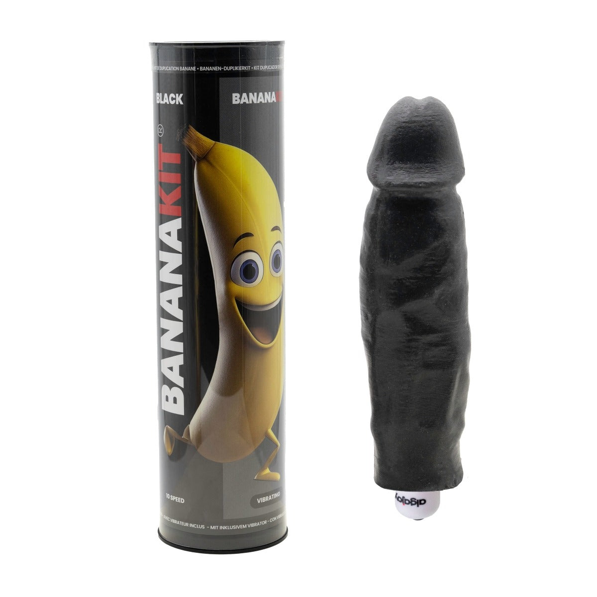 Bananakit Penis Moulding Kit with Vibrator Black