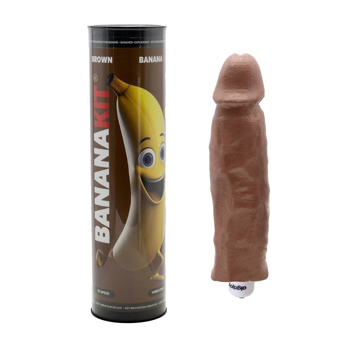 Bananakit Penis Moulding Kit with Vibrator Brown