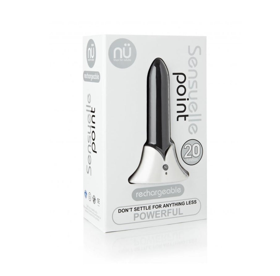 Nu Sensuelle Point 20-Function Bullet Vibrator Black