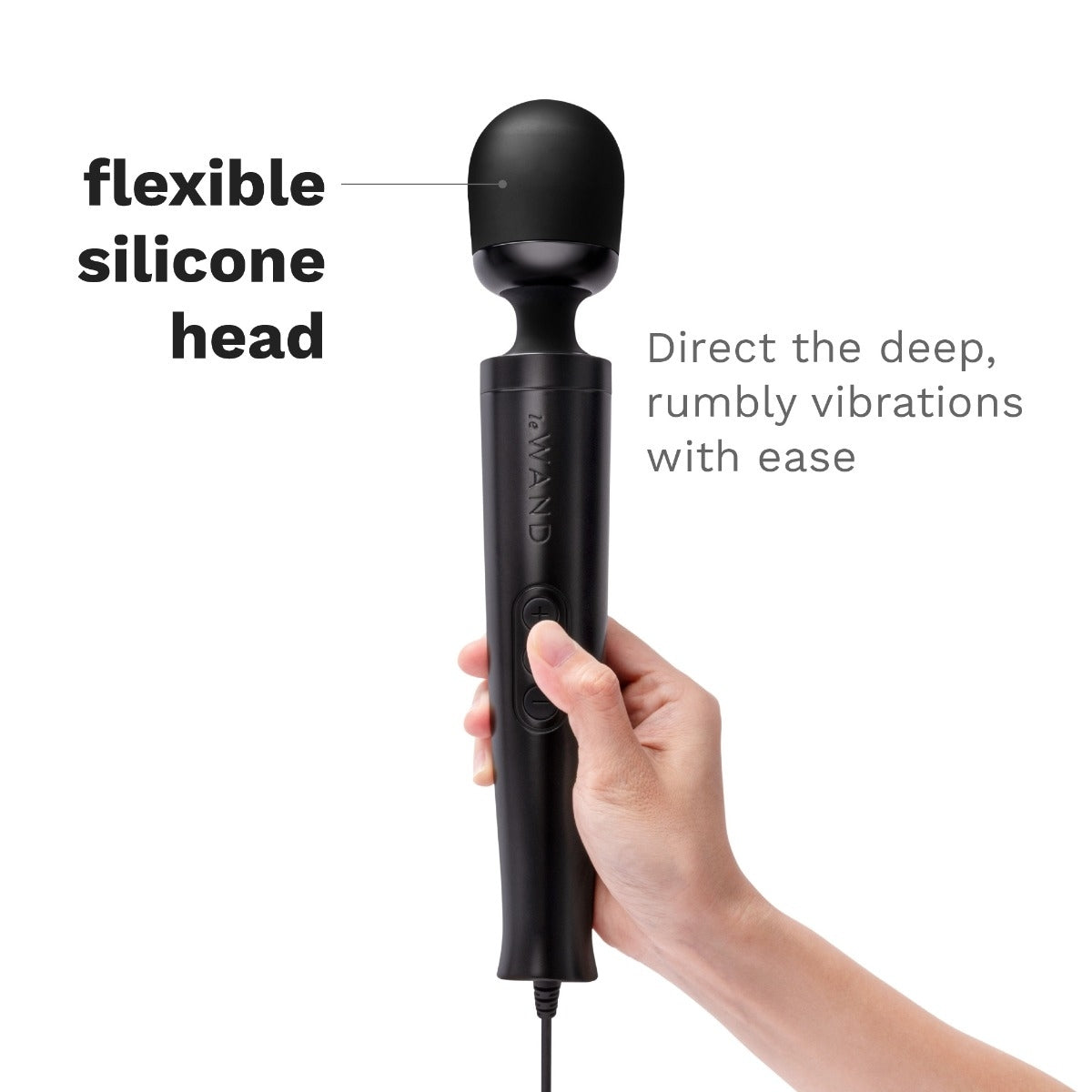 Le Wand Diecast Plug-in Massager Black