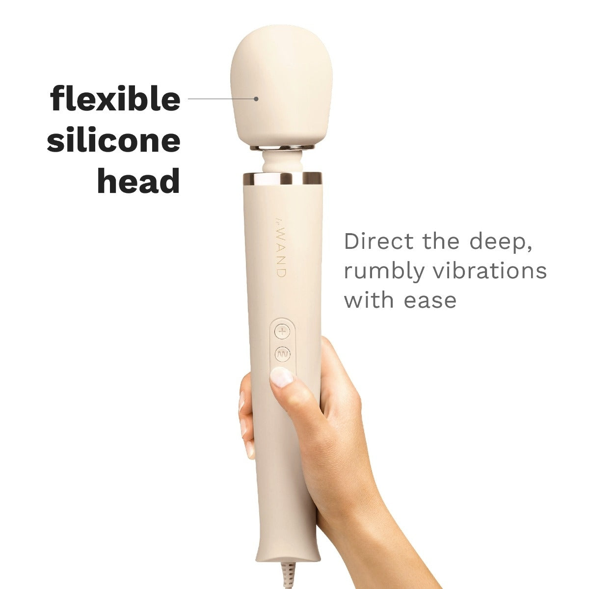 Le Wand Powerful Plug in Vibrating Massager Cream