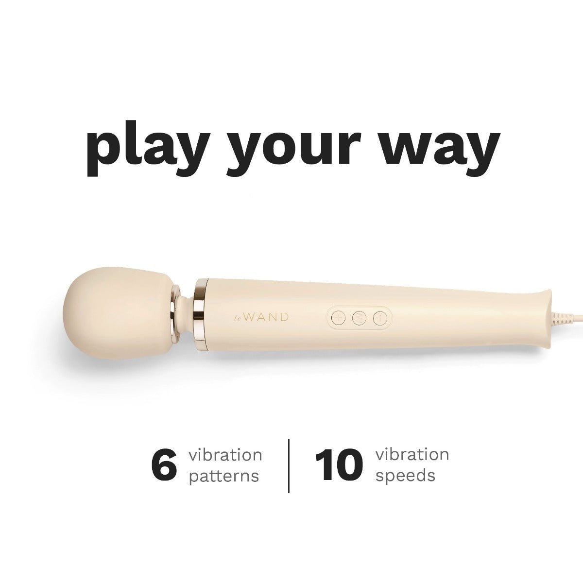 Le Wand Powerful Plug in Vibrating Massager Cream