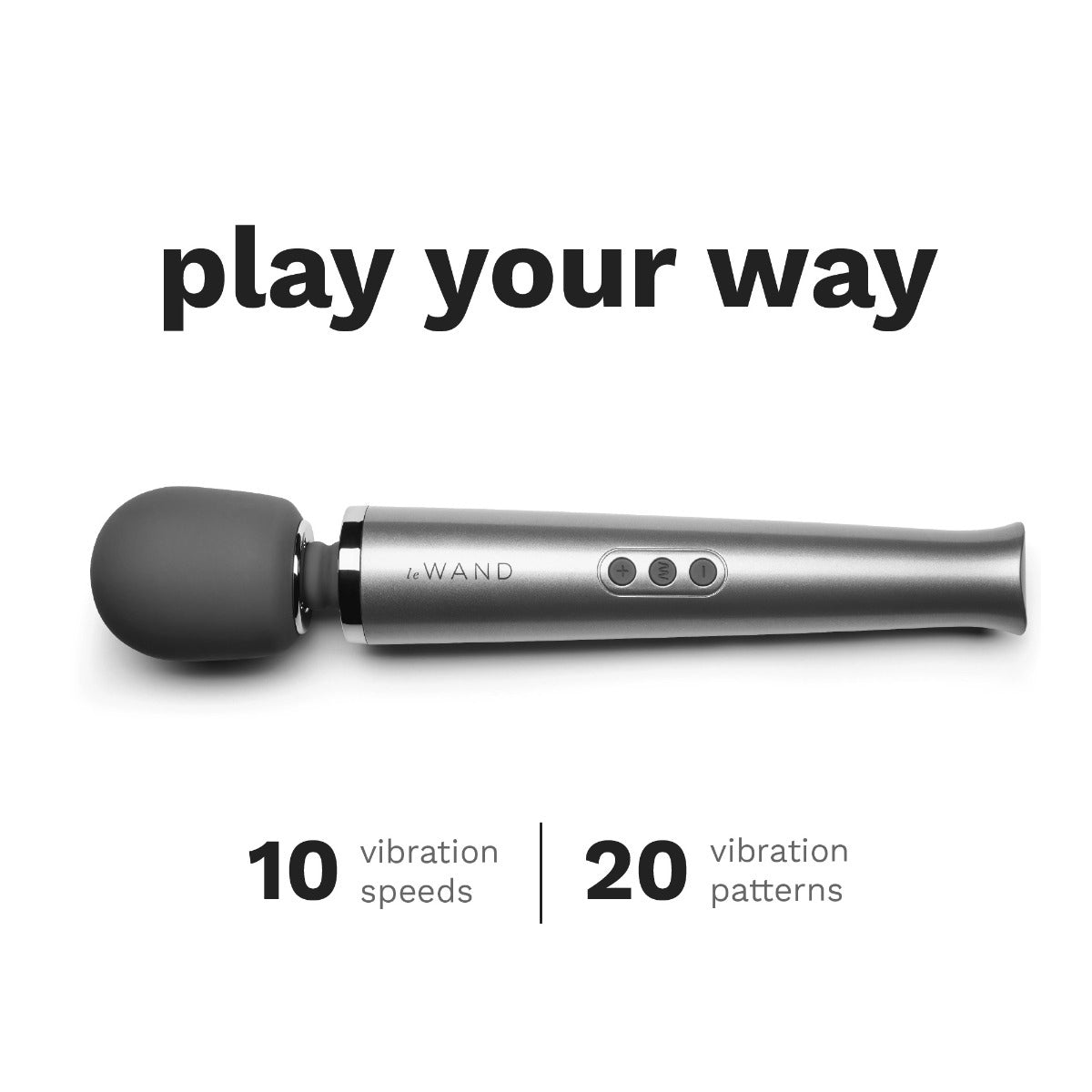 Le Wand Rechargeable Massager Grey