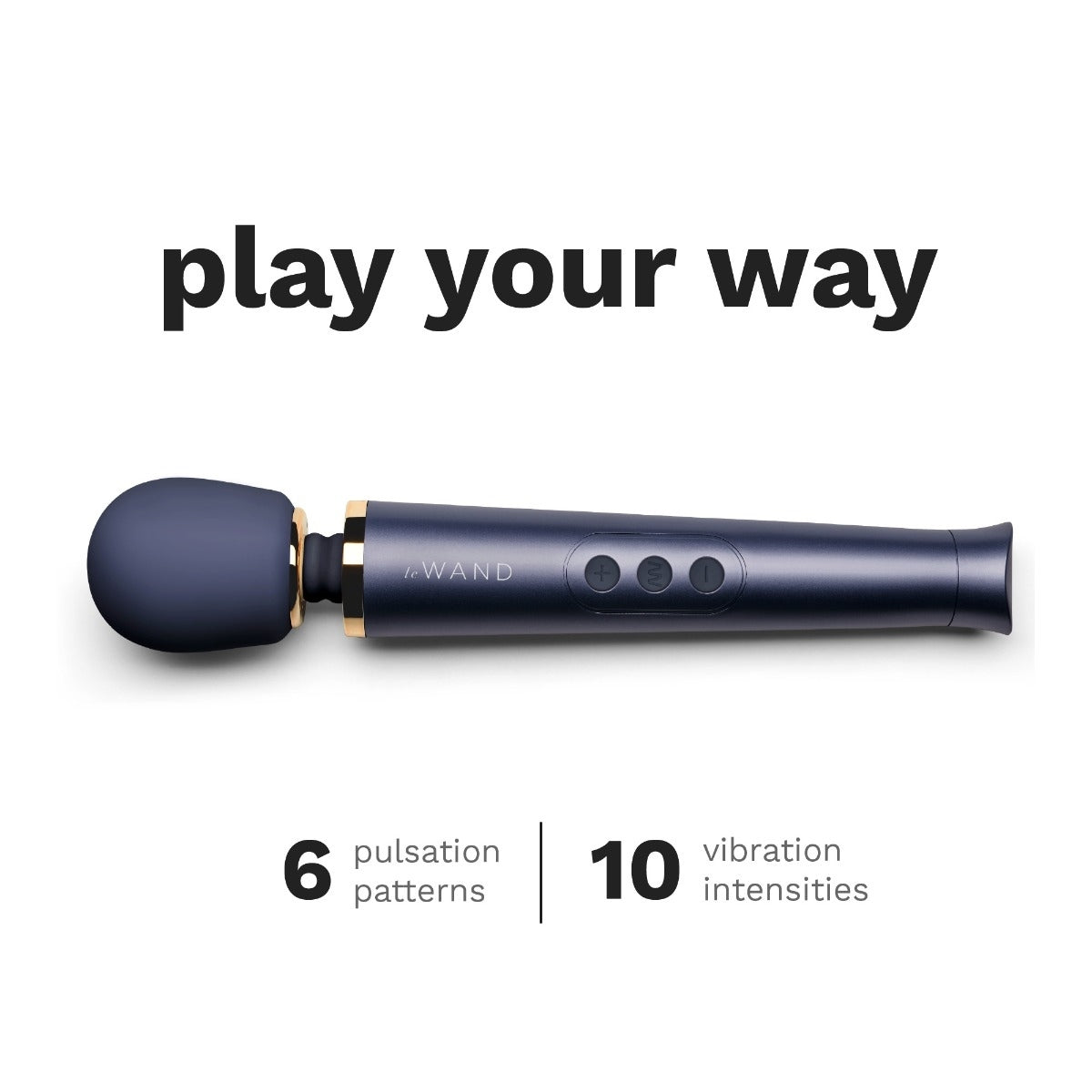 Le Wand Petite Rechargeable Vibrating Massager Navy