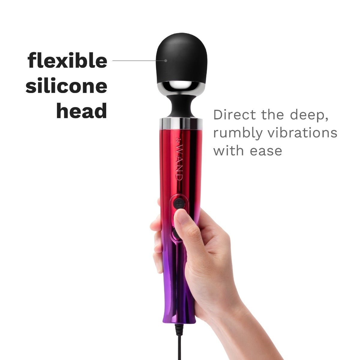 Le Wand Diecast Plug in Vibrating Wand Massager Ombre
