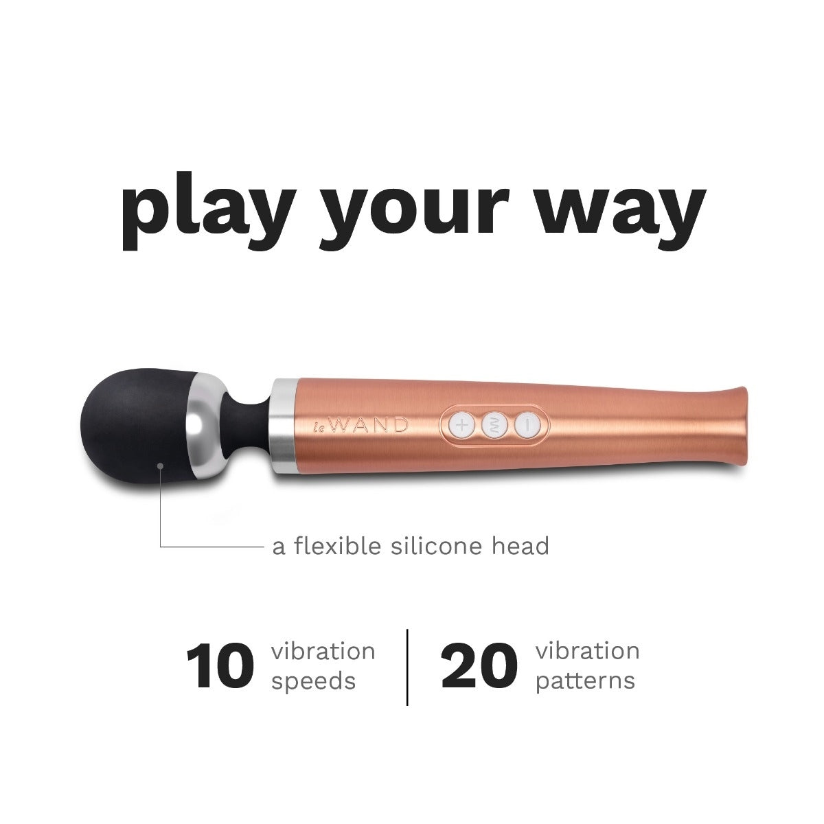 Le Wand Diecast Rechargeable Massager Rose Gold