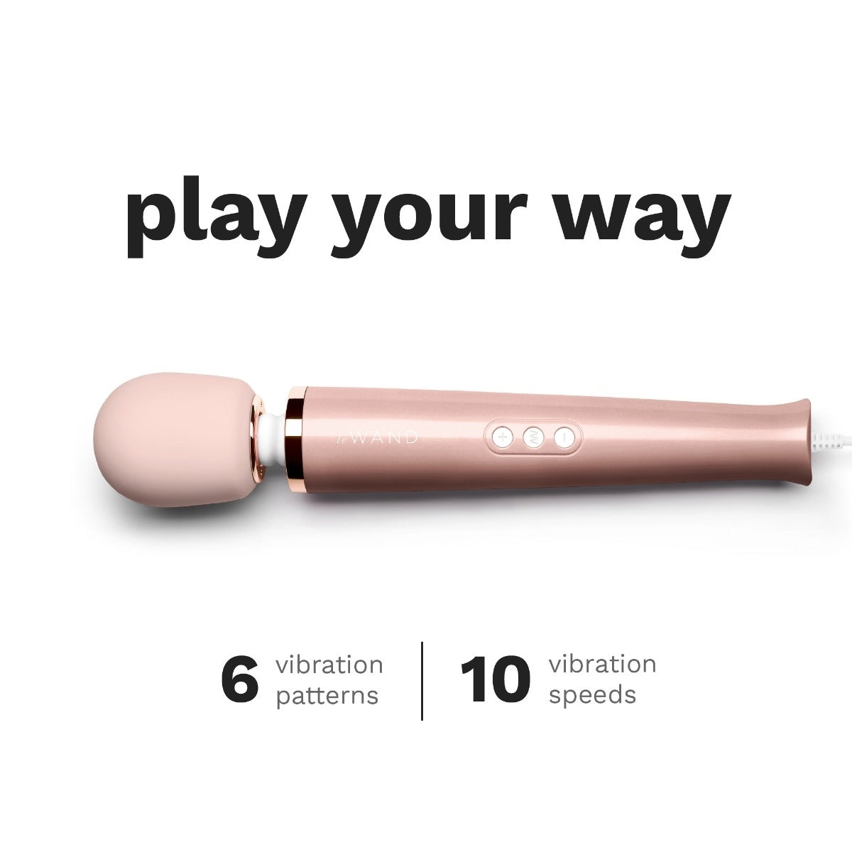 Le Wand Plugin Massager Wand Rose Gold