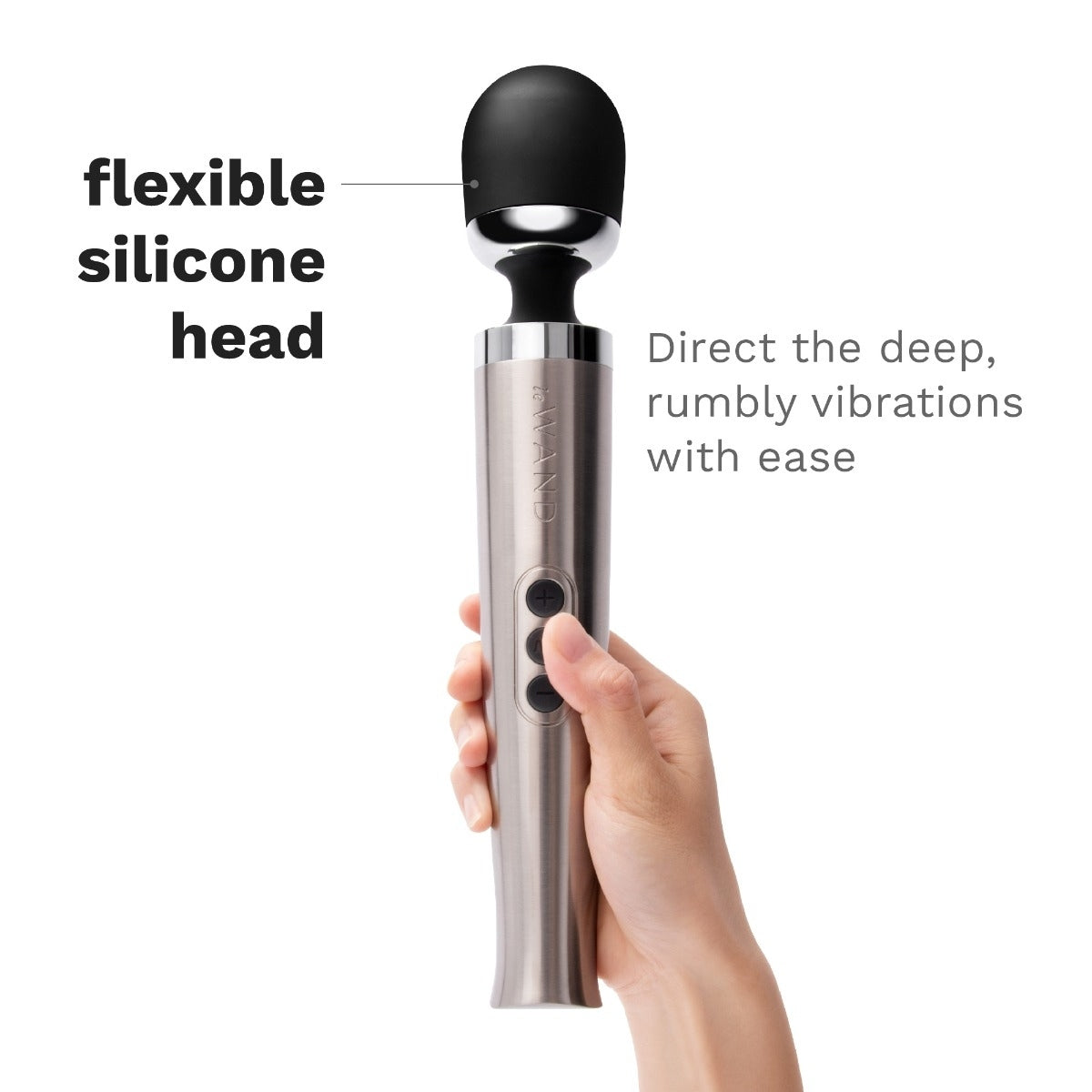 Le Wand Diecast Rechargeable Massager Silver