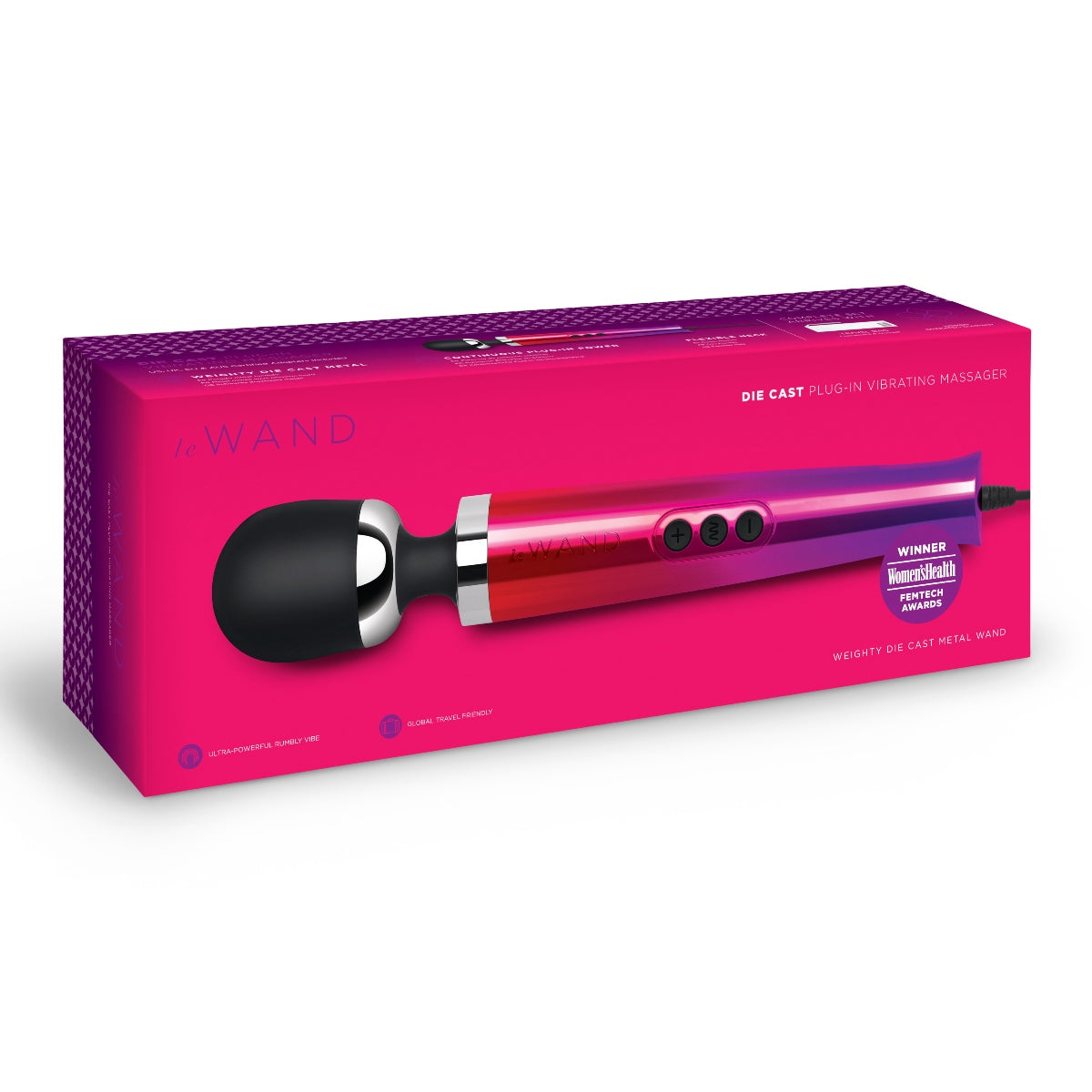 Le Wand Diecast Plug in Vibrating Wand Massager Ombre