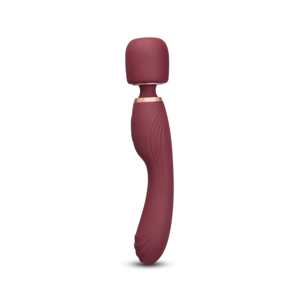 Le Wand Flat Top Fusion G Double Ended Petite Wand Vibrator Wine Red