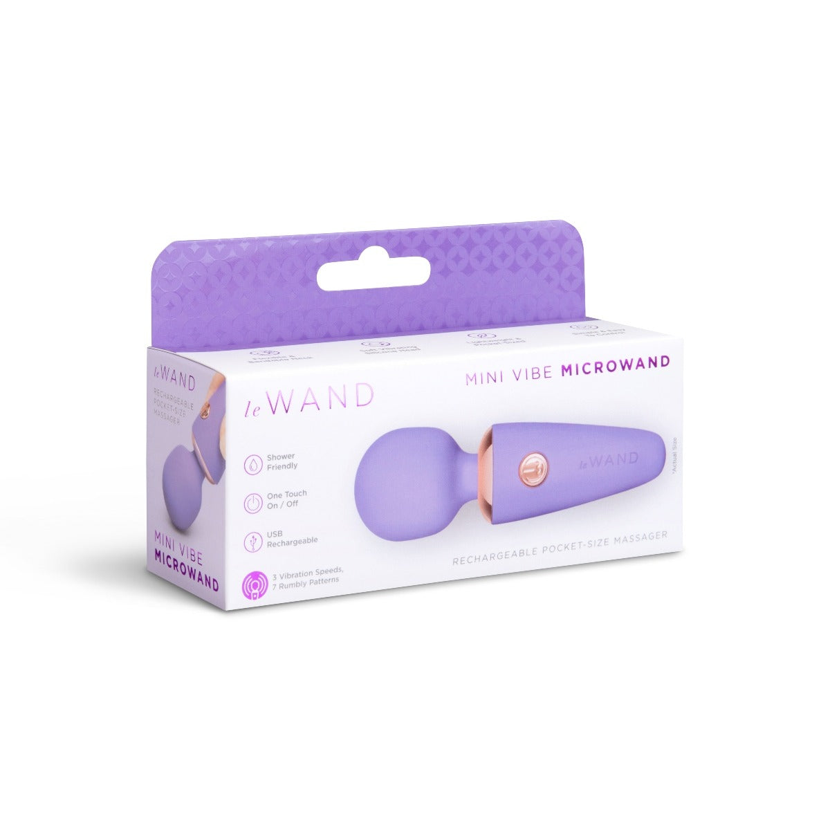 Le Wand Mini Micro Rechargeable Wand Violet