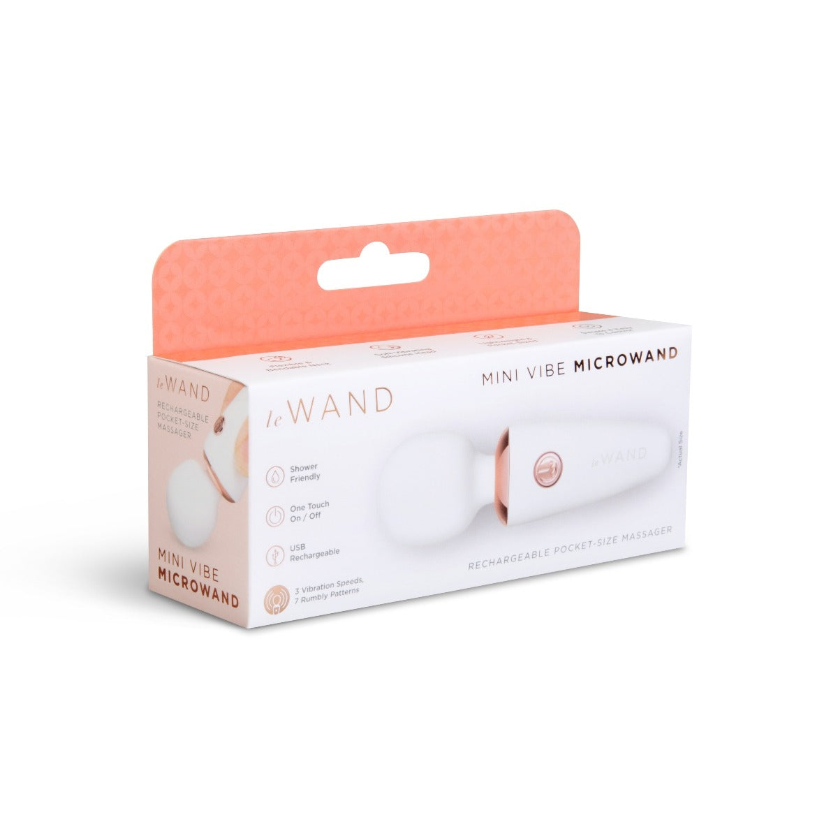 Le Wand Mini Micro Rechargeable Wand White