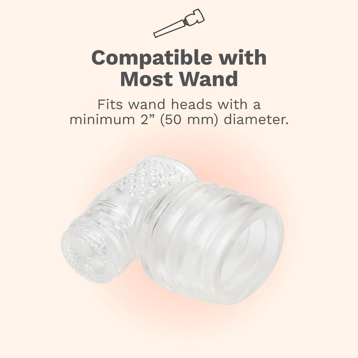 Le Wand Slider Clear Male Masturbator Wand Attachment