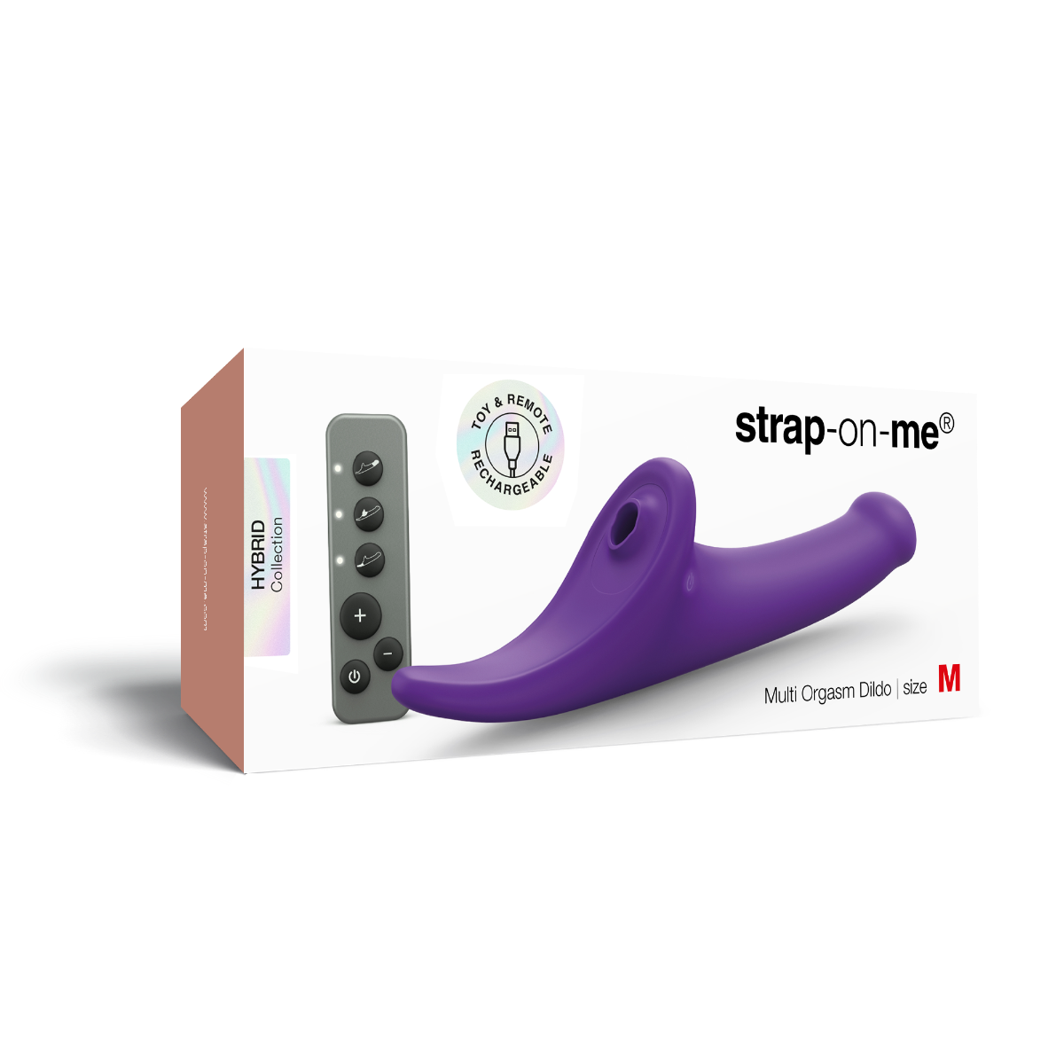 Strap On Me Multi Orgasm Dildo - S - Purple Transparent