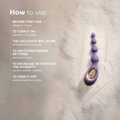 LELO Soraya Anal Beads Violet Dusk