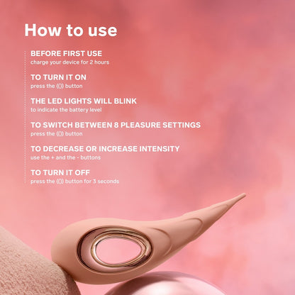 LELO Dot Cruise Clitoral Vibrator Peach Please