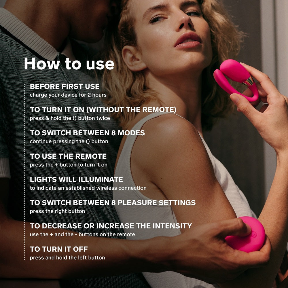 LELO Tiani 3 - SenseMotion Couples Massager - Cerise