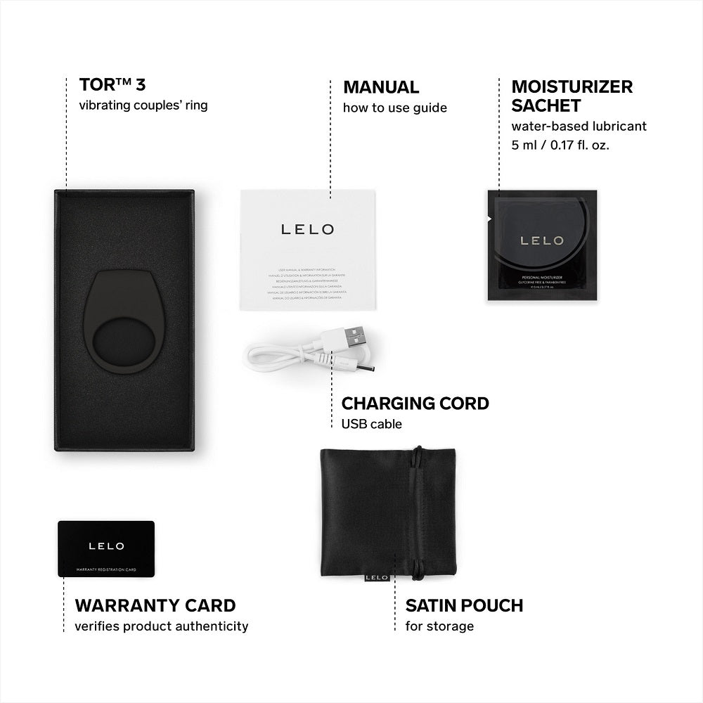 LELO Tor 3 App Controlled Cock Ring - Couples Vibrator