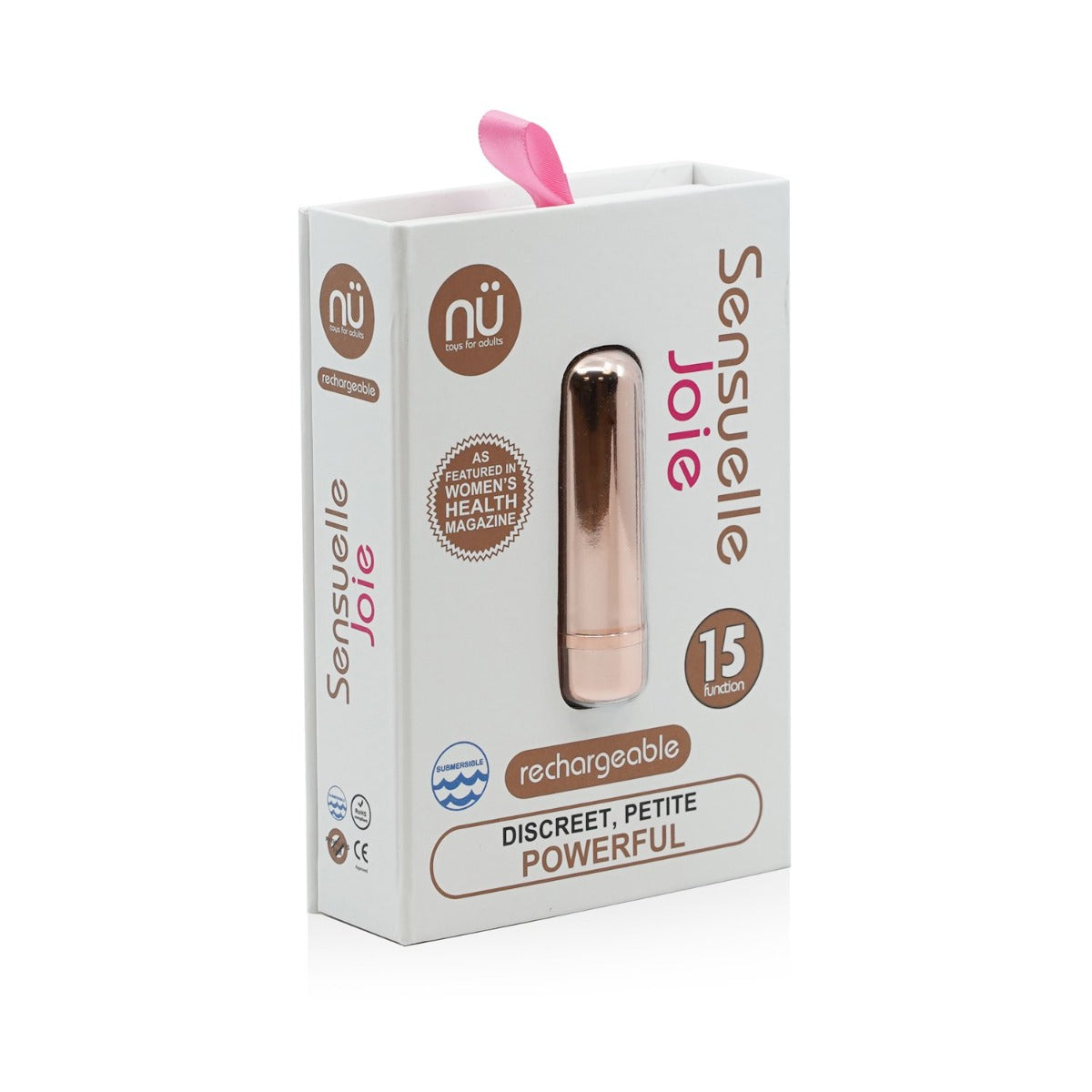 Nu Sensuelle Joie 15-Function Bullet Vibrator Rose Gold