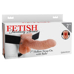 Pipedream - Fetish Fantasy Series - 7" Hollow Strap-On with Balls - Light/Black