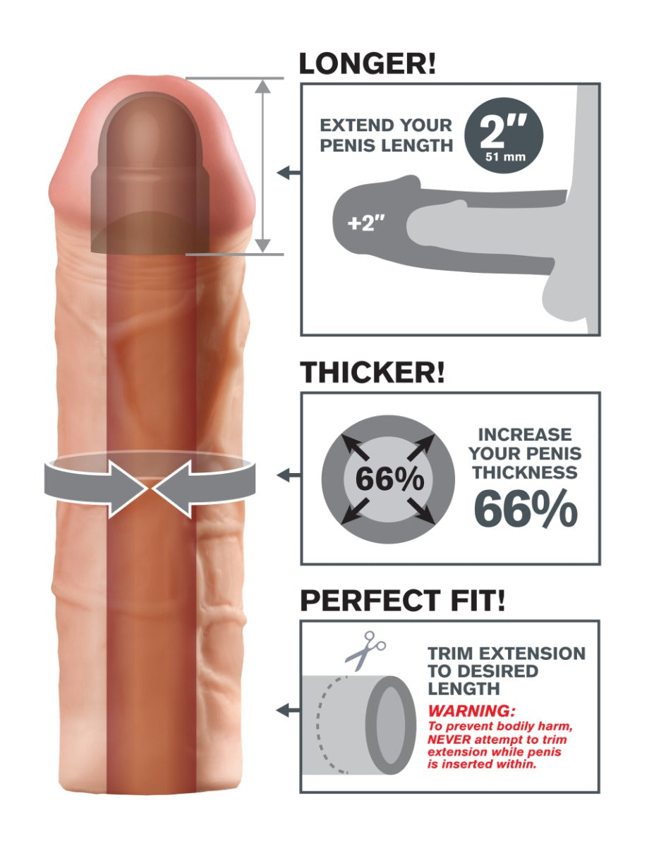 Pipedream - Fantasy X-tensions - Mega 2" Extension - Light