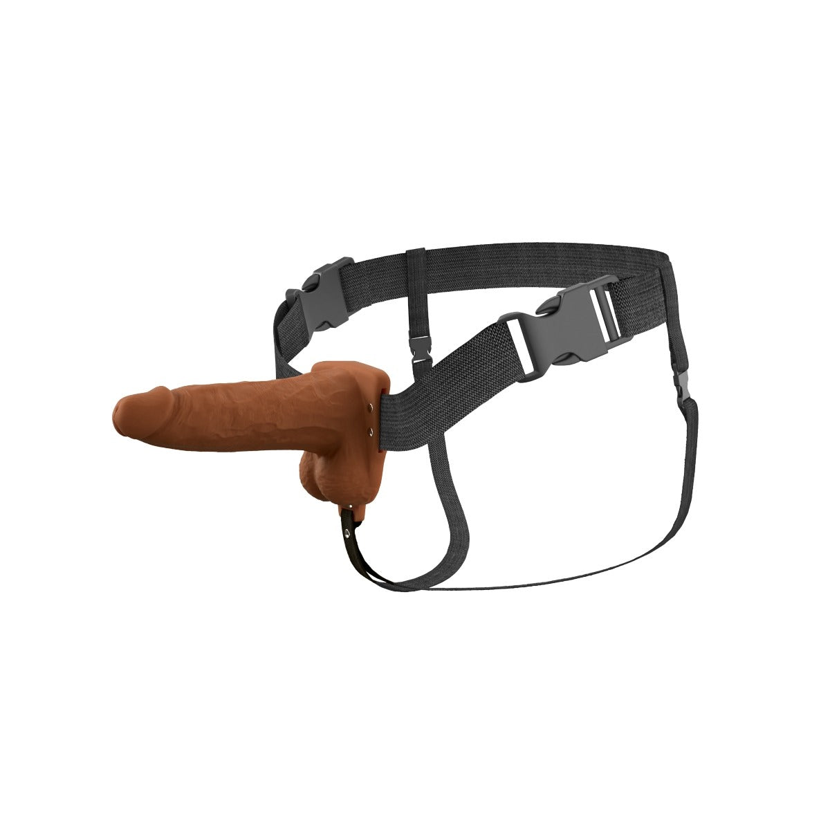 Fantasy X-Tensions Elite Vibrating 6 Inch Silicone Hollow Strap-On