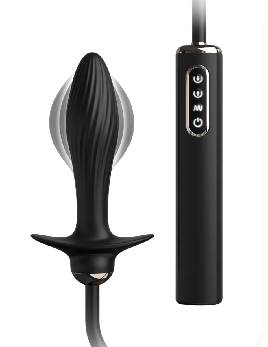 Pipedream - Anal Fantasy Elite - Auto-Throb Inflatable Vibrating Plug - Black