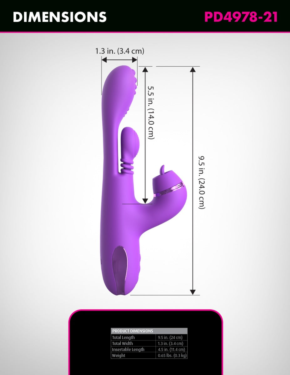 Pipedream - Fantasy For Her - IntiMotion Pulse Pro - Purple