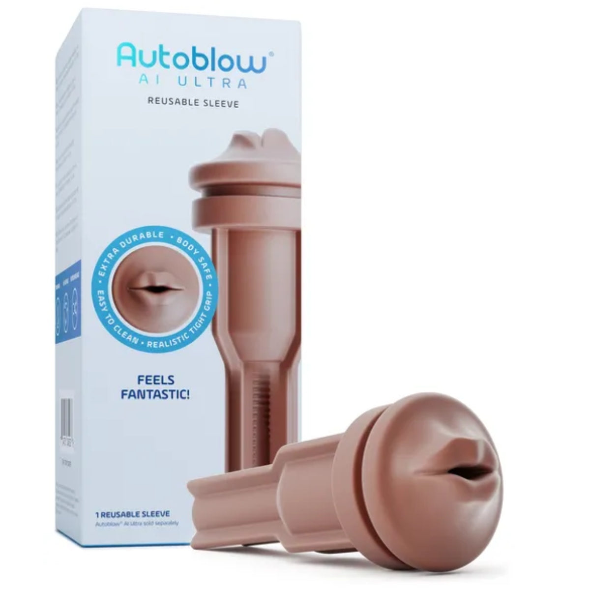 Autoblow AI Ultra Reusable Mouth Sleeve Chocolate