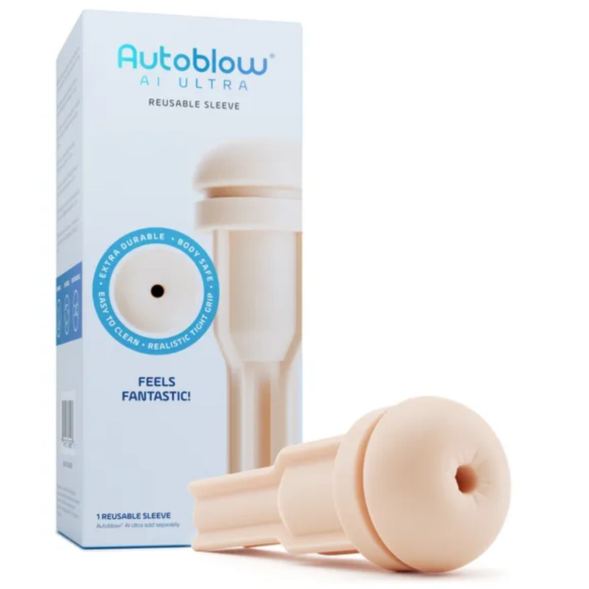Autoblow AI Ultra Reusable Anal Sleeve Vanilla