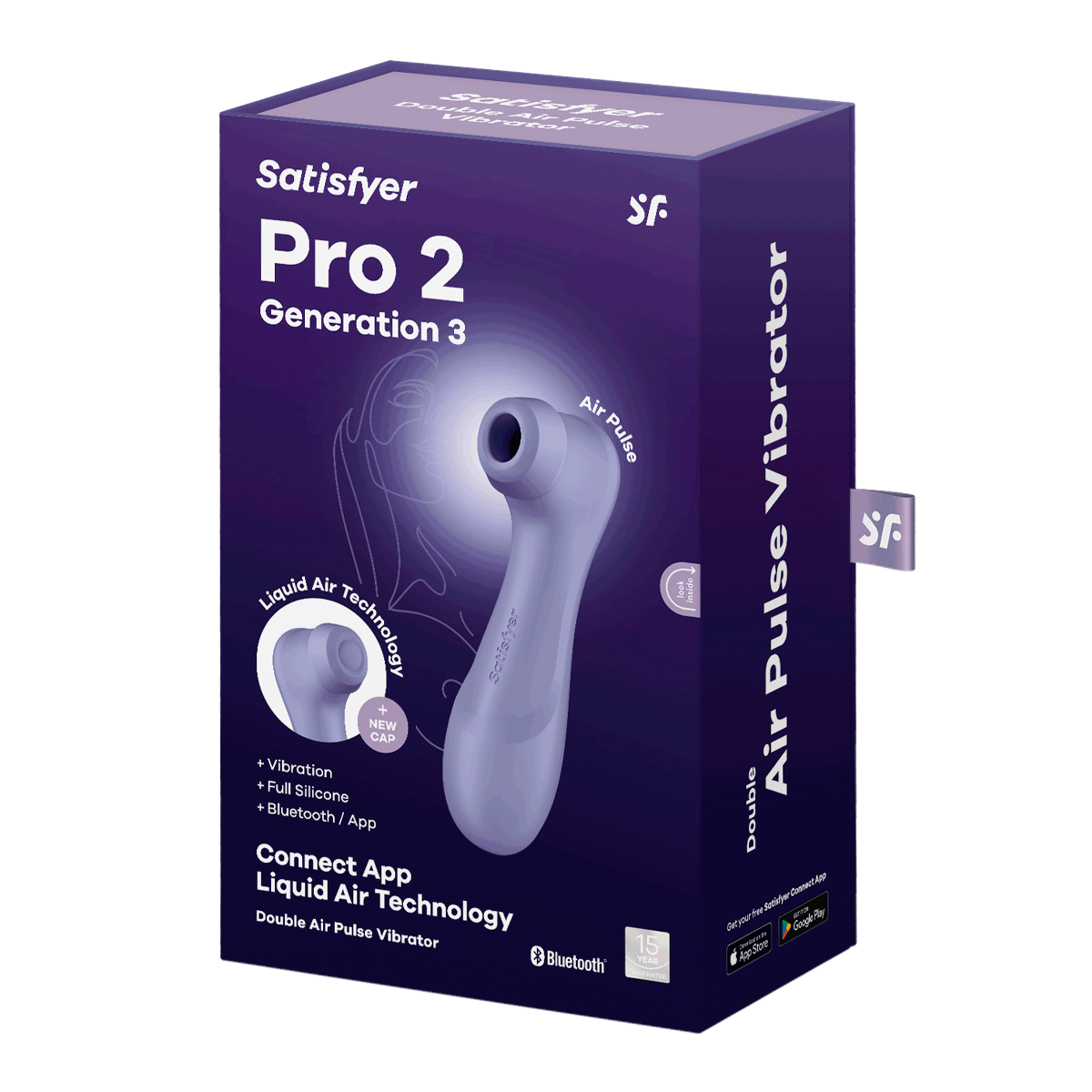 Satisfyer Pro 2 Generation 3 App Enabled Lilac