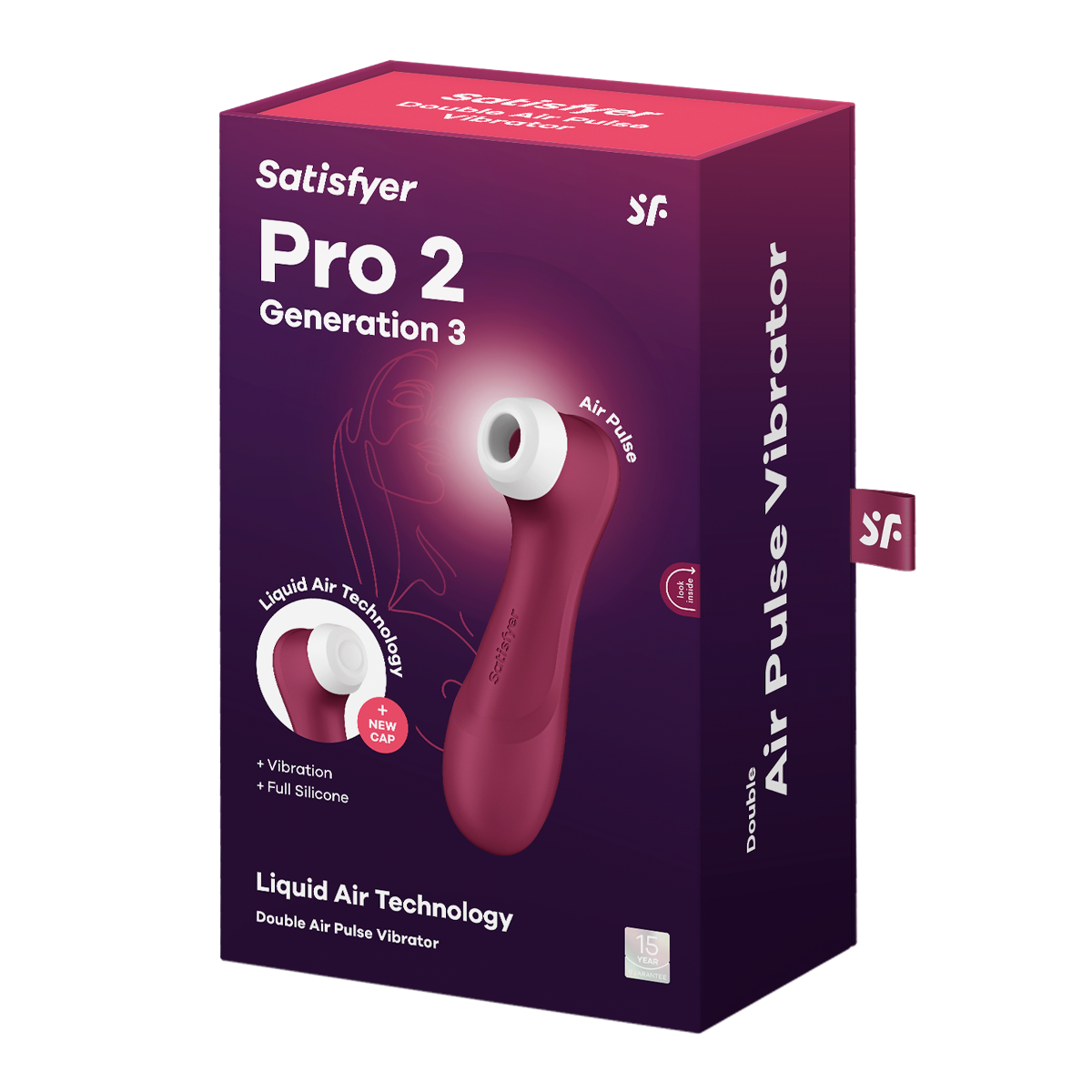 Satisfyer Pro 2 Generation 3 Wine Red