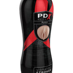 Pipedream - PDX Elite - Vibrating Pussy Stroker - Light/Black