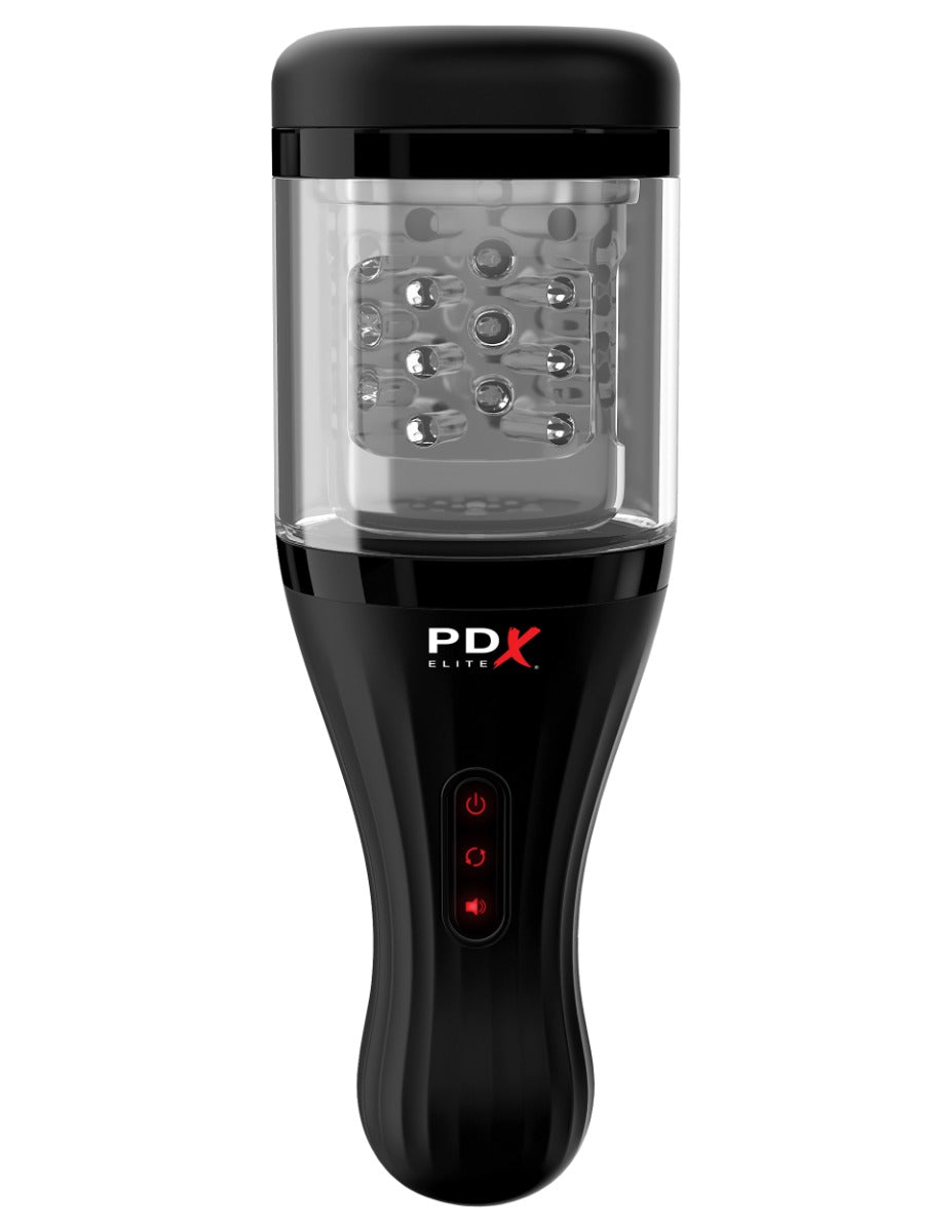 Pipedream - PDX Elite - Talk Dirty Rotobator - Clear/Black