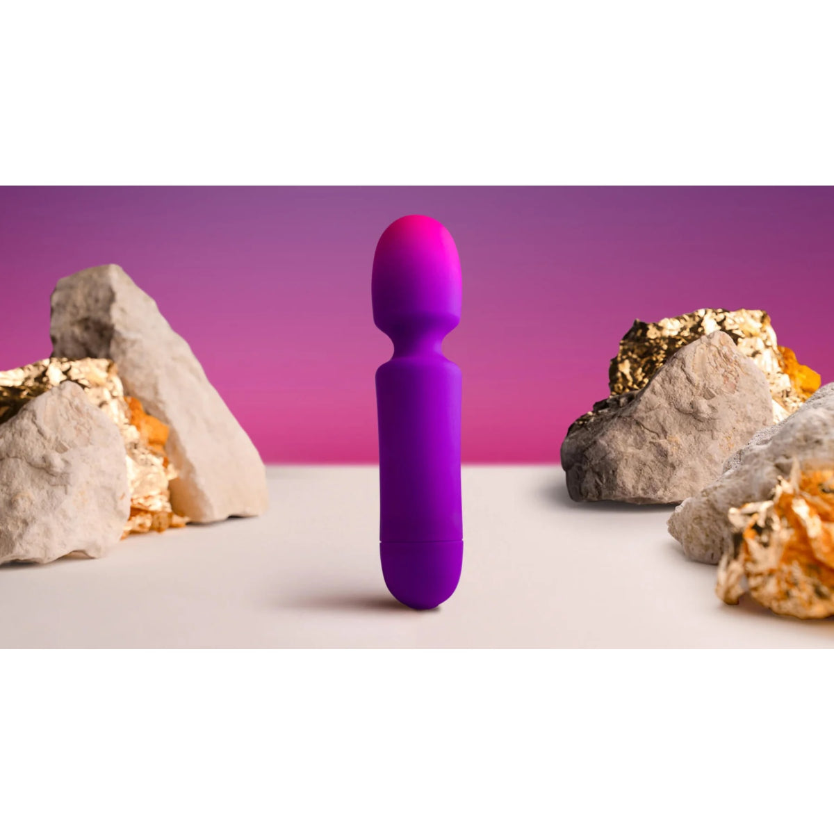 Rocks Off Glo-Girl Wand Vibrator Purple Pink