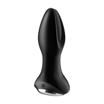 Satisfyer Rotator Plug 2+ Black Rotating Vibrating Anal Plug