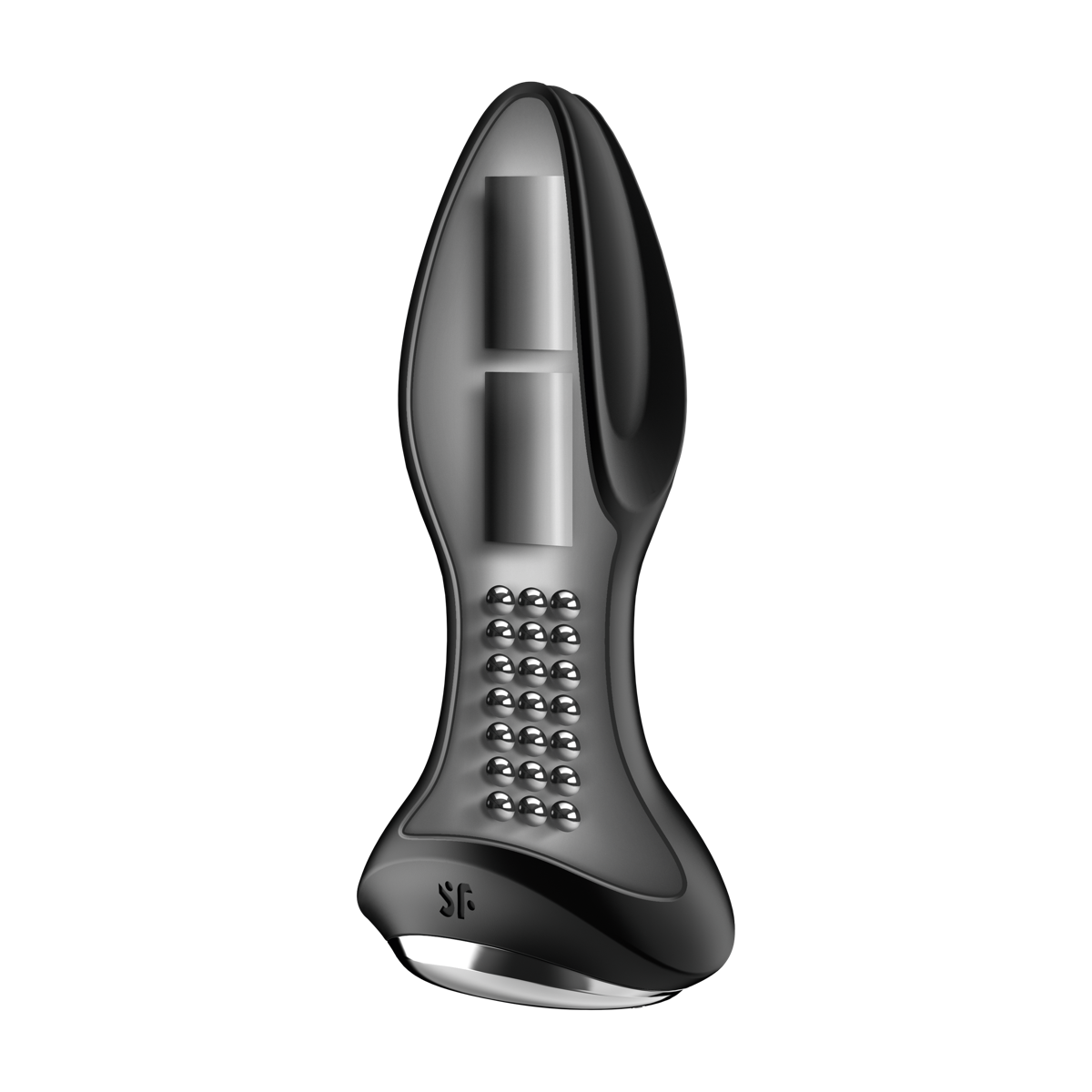 Satisfyer Rotator Plug 2+ Black Rotating Vibrating Anal Plug