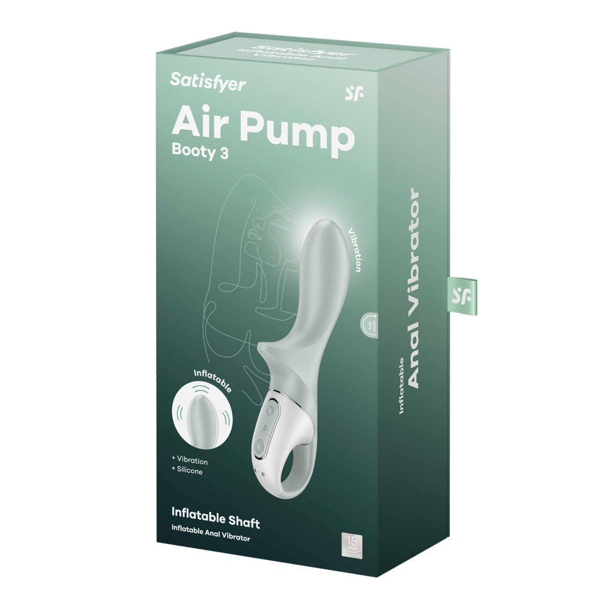 Satisfyer Air Pump Booty 3 Greygreen