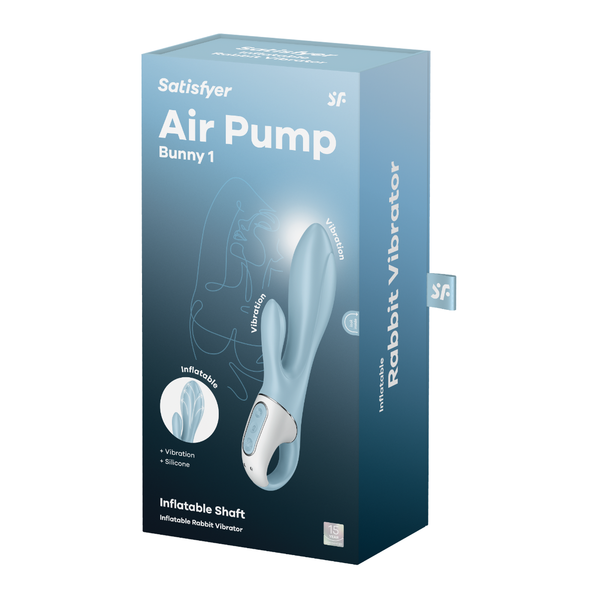 Satisfyer Air Pump Bunny 1 Ice Blue