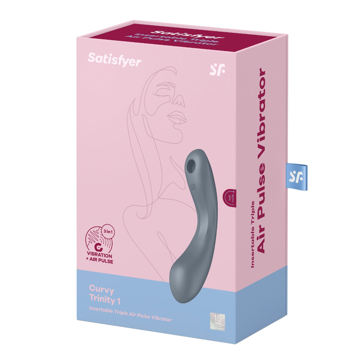 Satisfyer Curvy Trinity 1 Bluegrey