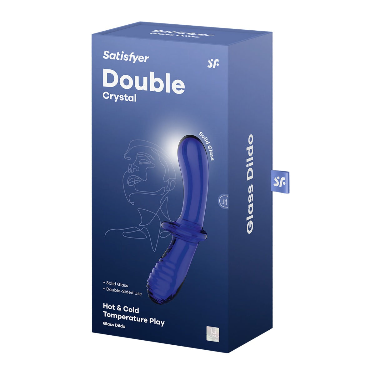 Satisfyer Double Crystal Light Blue