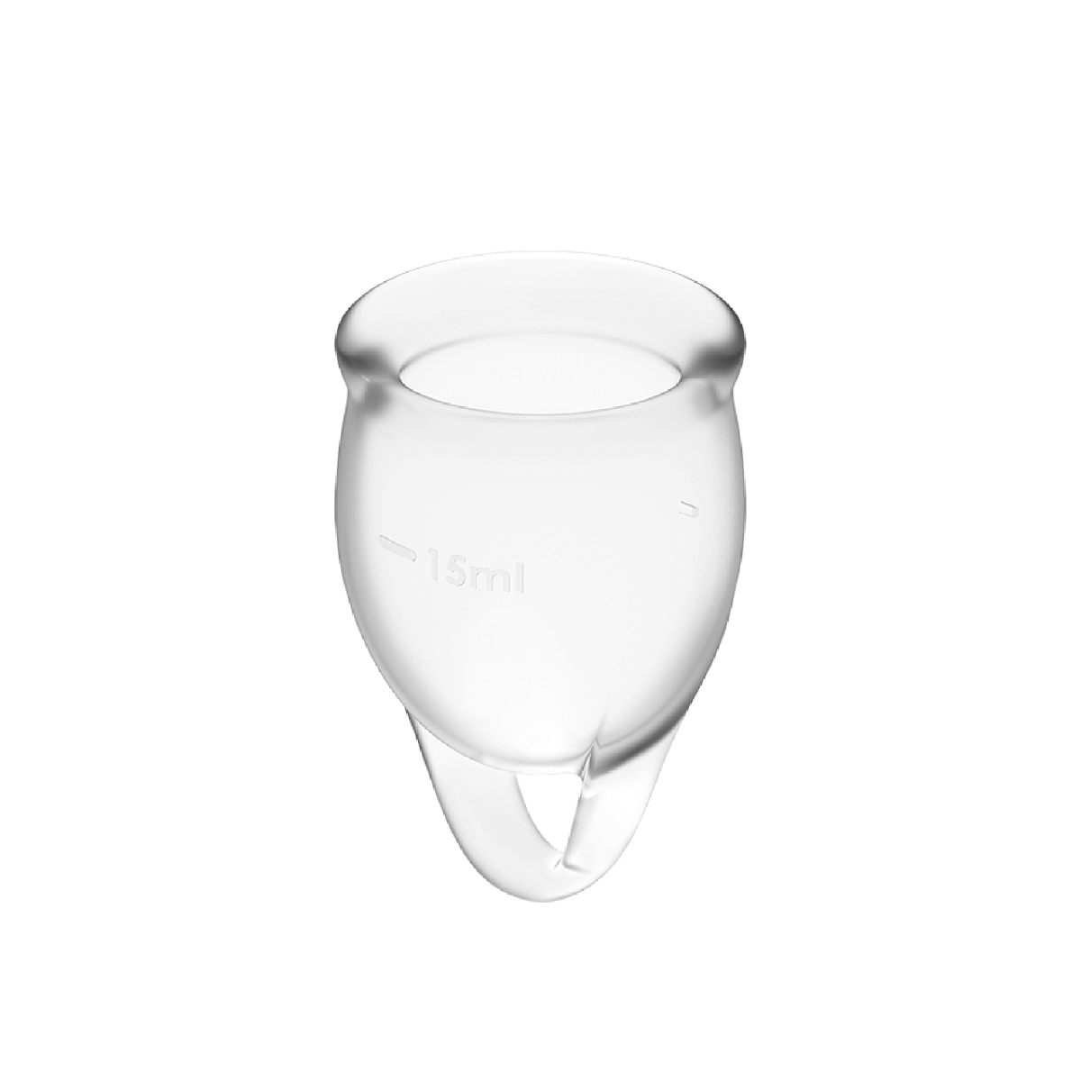 Satisfyer Feel Confident Menstruation Cup Clear 2-Pack