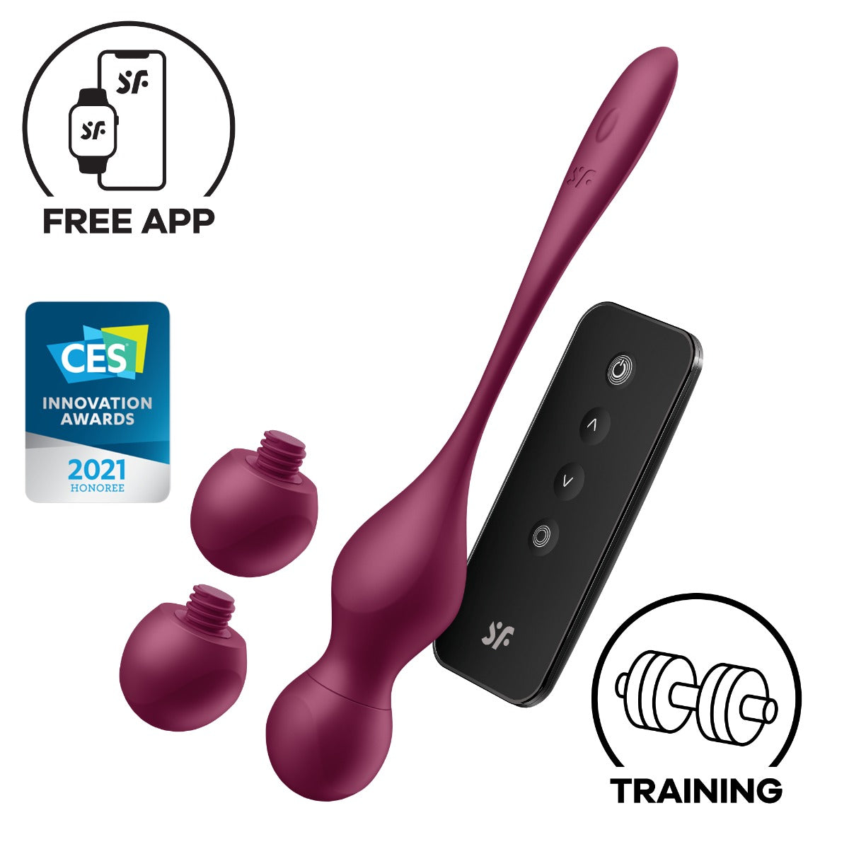 Satisfyer Love Birds Vary Burgundy