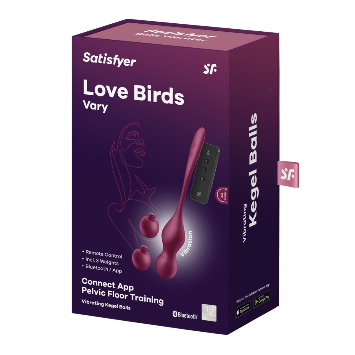 Satisfyer Love Birds Vary Burgundy