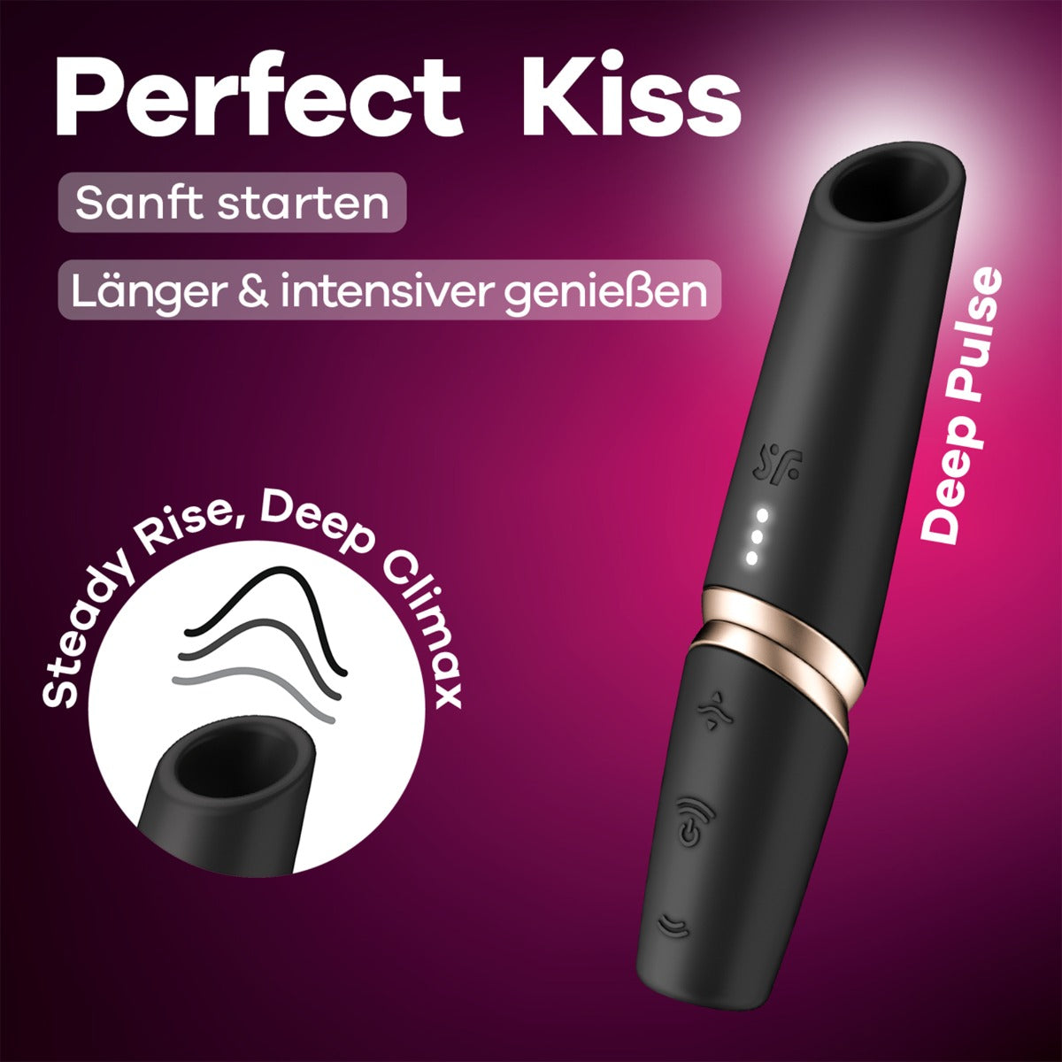 Satisfyer Perfect Kiss Black