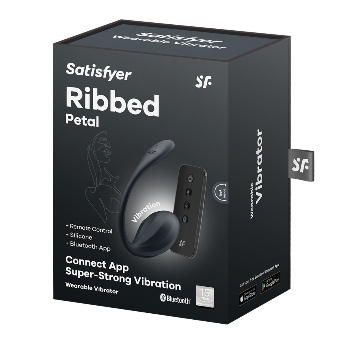 Satisfyer Ribbed Petal Black