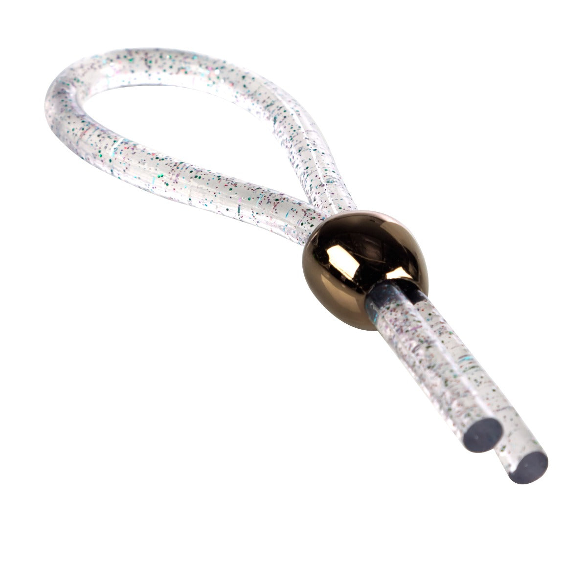 California Exotics Adjustable Loop Enhancer - Clear Glitter
